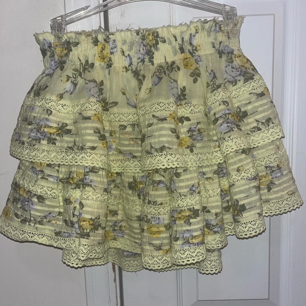 aerie rock n ruffle skirt